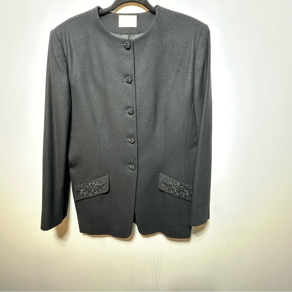VTG Pendleton 100% Virgin Wool Black Jacket 14